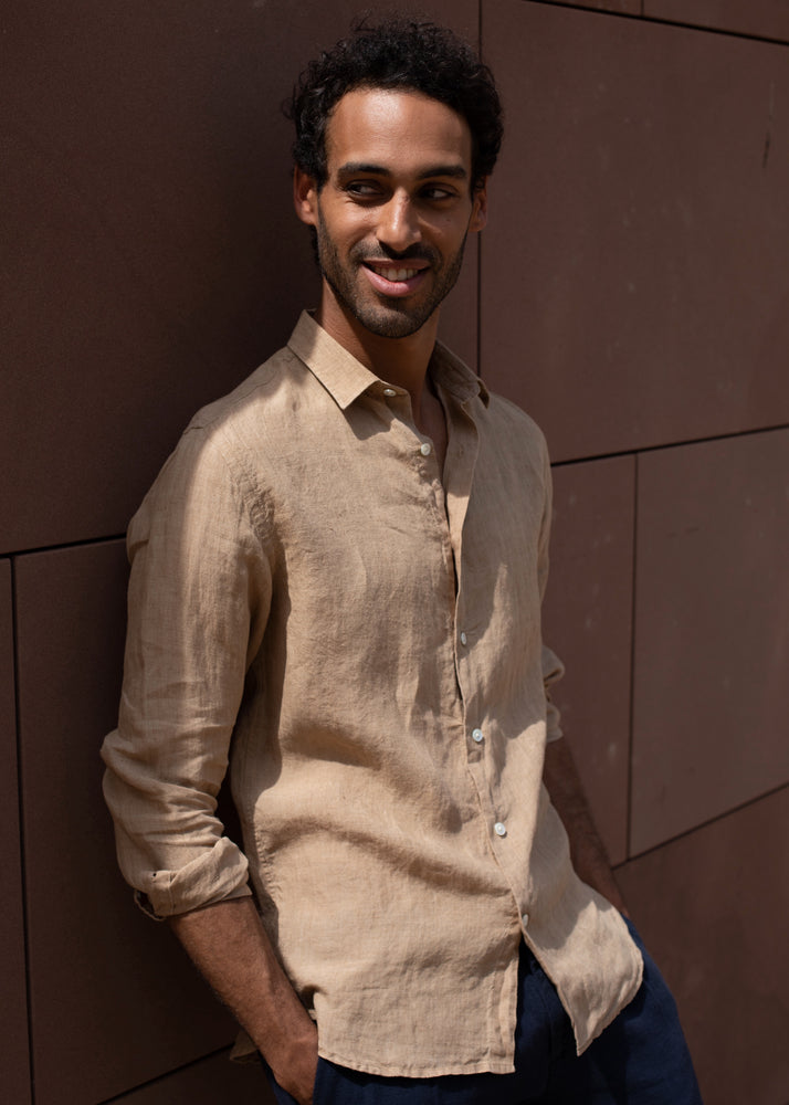 CHEMISE LIN BEIGE