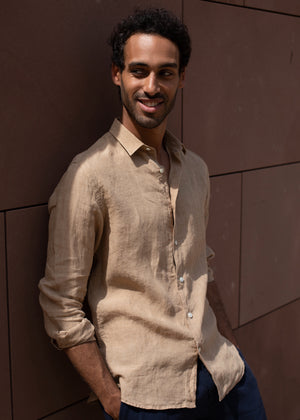 CHEMISE LIN BEIGE