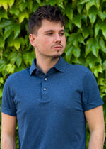 POLO COTON BLEU FONCÉ