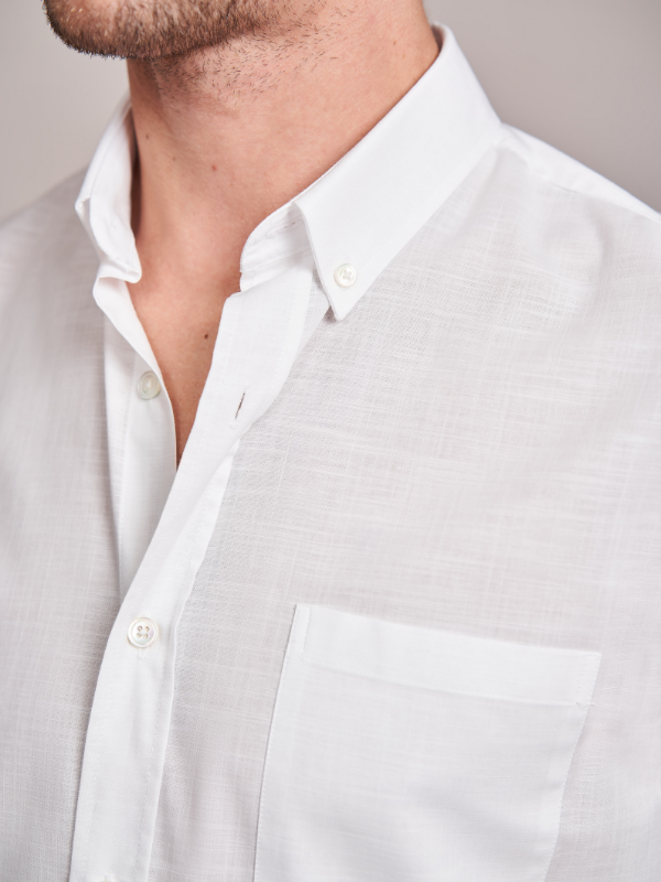 CHEMISE COTON LÉGER BLANC