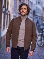 BOMBER LAINE BRUN FONCÉ