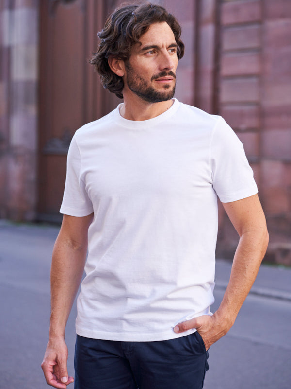 T-SHIRT COTON BLANC