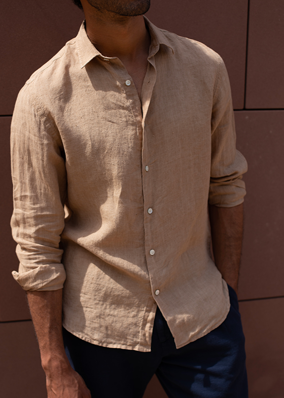 CHEMISE LIN BEIGE