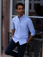 CHEMISE COTON LÉGER BLEU CIEL