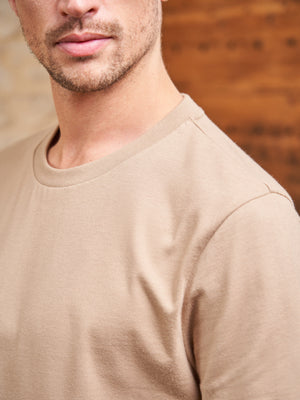T-SHIRT COTON BEIGE